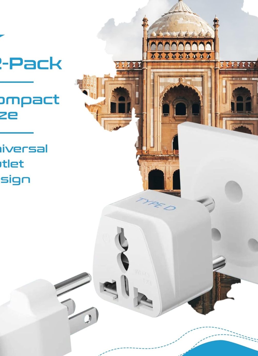 Ceptics Travel Adapter with Types A-M Plugs, Travel Plug Adapter Set Compatible with Power Sockets in All Continents, Compact World International Plug Adaptor Kit, Set of 12,GP-12PK - Image 7